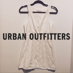 Urban Outfitters Cotton Floral Eyelet Dress